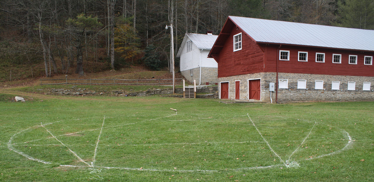 Enneagram at Valle Crucis field